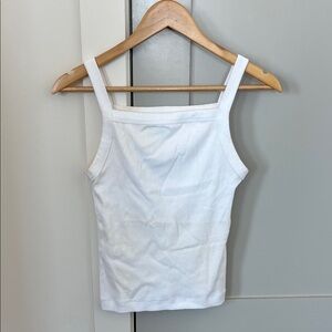 Women's Straight Neck Rib Tank